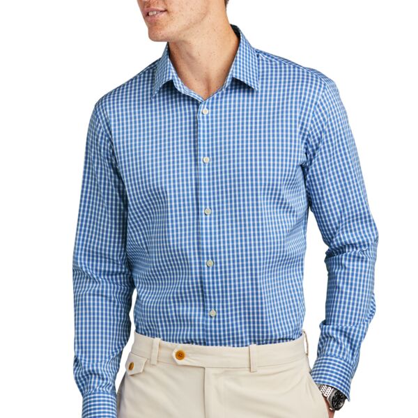 Sew N Stitches Embroidery - Brooks Brothers Tech Stretch Patterned Shirt Thumbnail