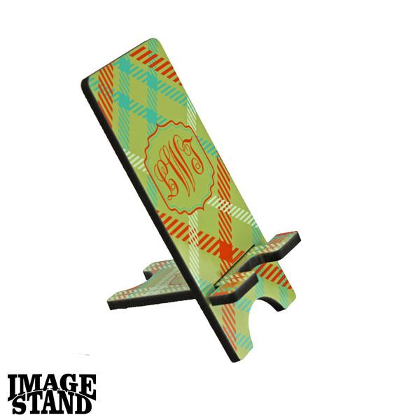 SEW N STITCHES - ImageStand Phone Stand for Small Smartphones, Flat top, White Gloss Hard Board with Black Back. Main Thumbnail
