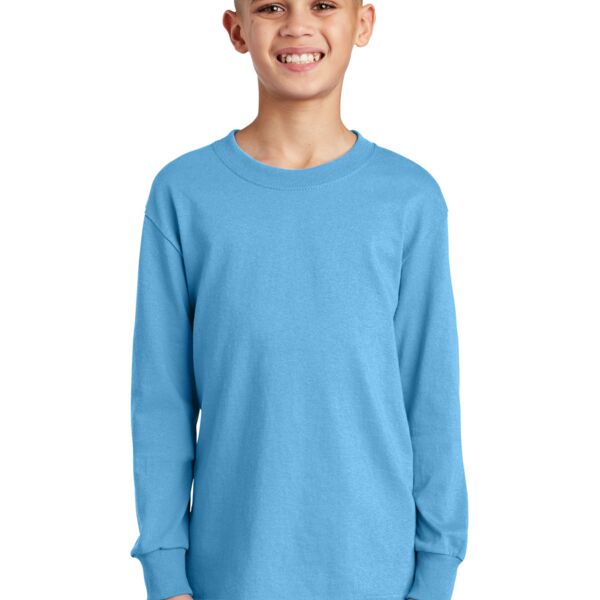 Sew N Stitches Youth Long Sleeve 100% Cotton T Shirt Thumbnail