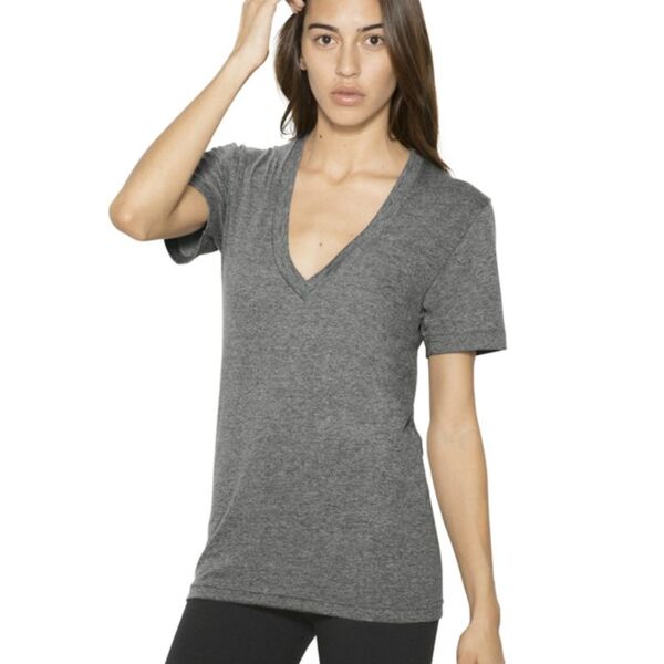 Tony Freakin Fonte -  Unisex Tri-Blend S/S Deep V-Neck T-Shirt Thumbnail