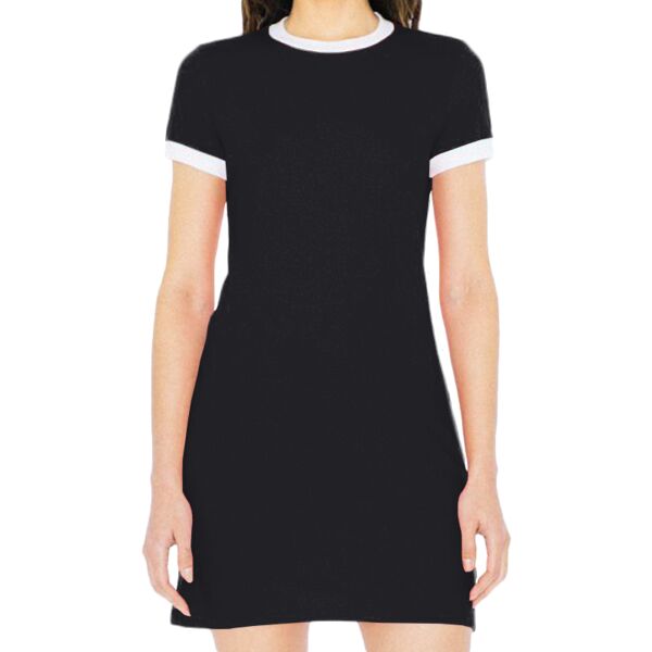 Govero Ladies' Poly-Cotton Ringer T-Shirt Dress Thumbnail