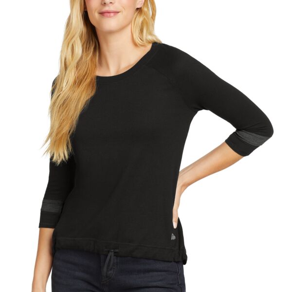 SEW N STITCHES NEW ERA - ® Ladies Tri Blend 3/4 Sleeve Tee Thumbnail