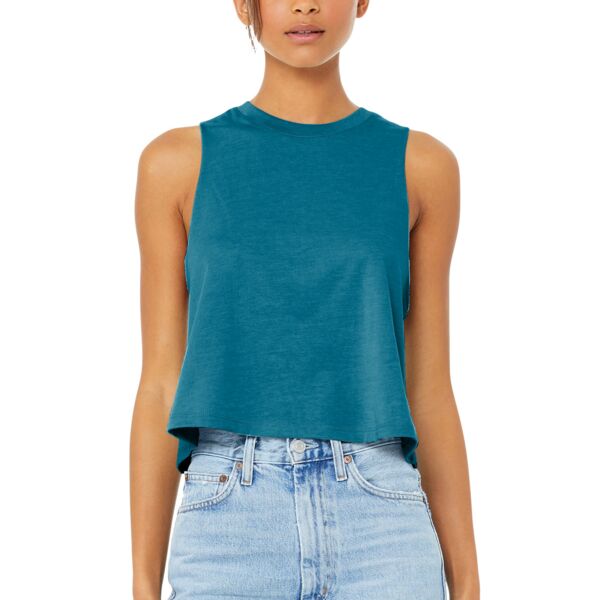 SEW N STITCHES - BELLA CANVAS Women's Racerback Cropped Tank Thumbnail